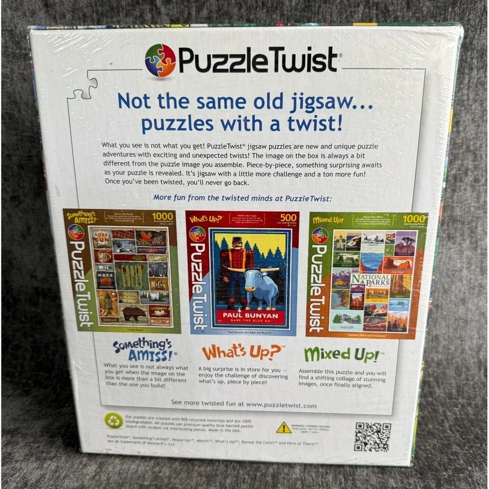 PuzzleTwist Wisconsin Spirit Something's Amiss 1000 Piece Jigsaw Puzzle Sealed